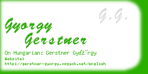 gyorgy gerstner business card